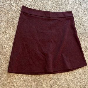 Maroon mini skirt from forever 21